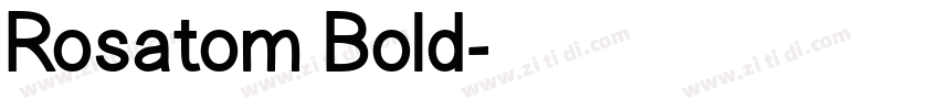 Rosatom Bold字体转换